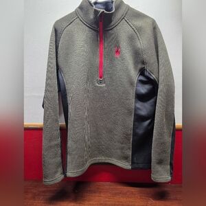 Spyder Olive and Black Men's Sweater